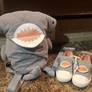 New! Zara Boy Shark Set